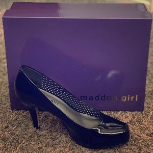 Madden Girl Getta Black Patent Pumps
